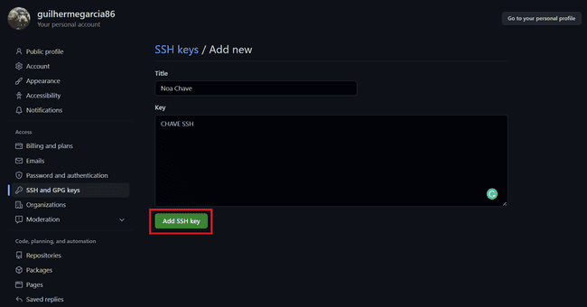 ssh save